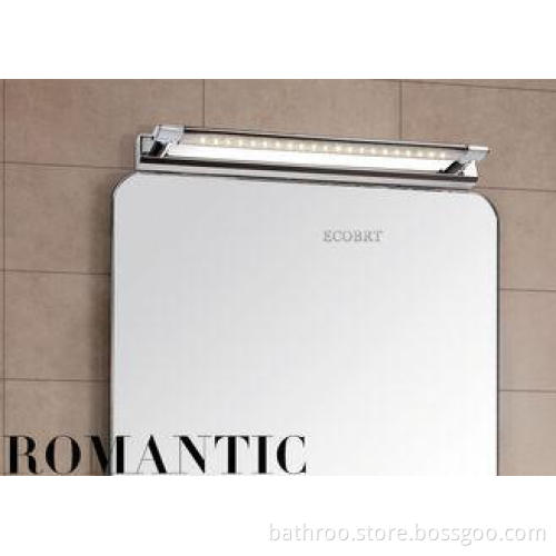 Stainless Steel SMD5050 LED Vanity Mirror Lights chrome bas